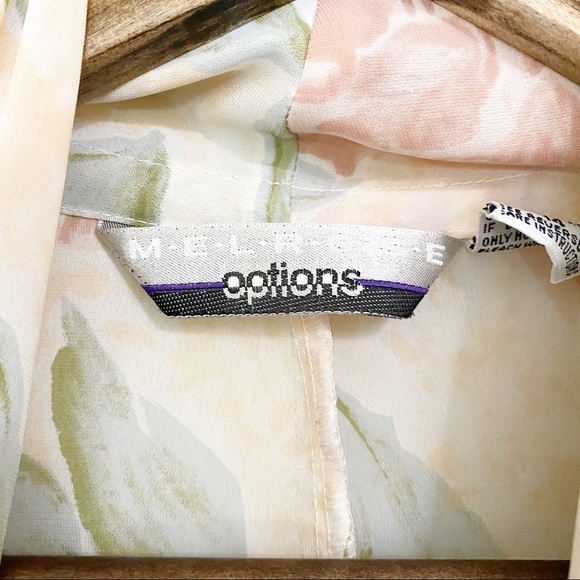 Vintage Melrose Options Faux Wrap Floral Blouse - Picture 2 of 6